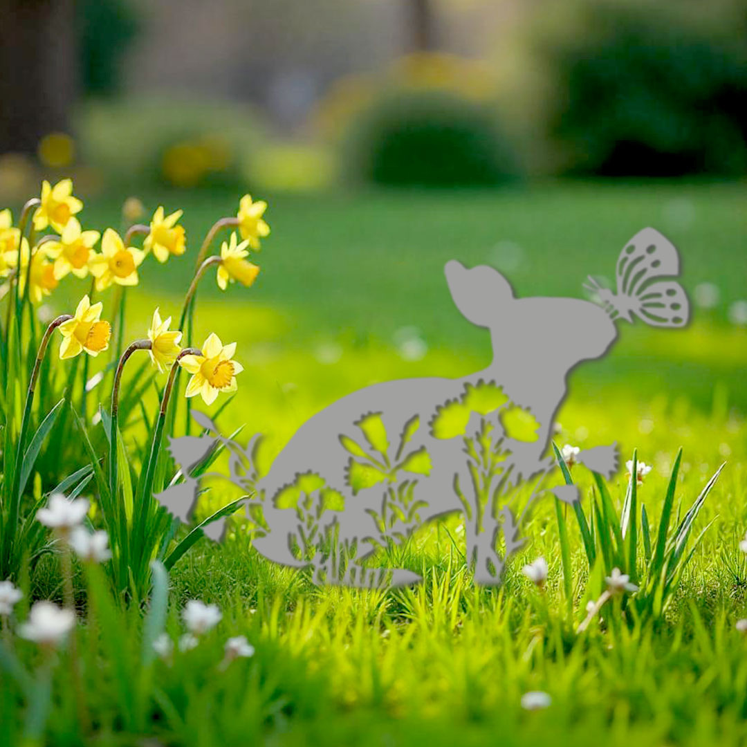 Décoration extérieure Lapin de Pâques champêtre – Image 3