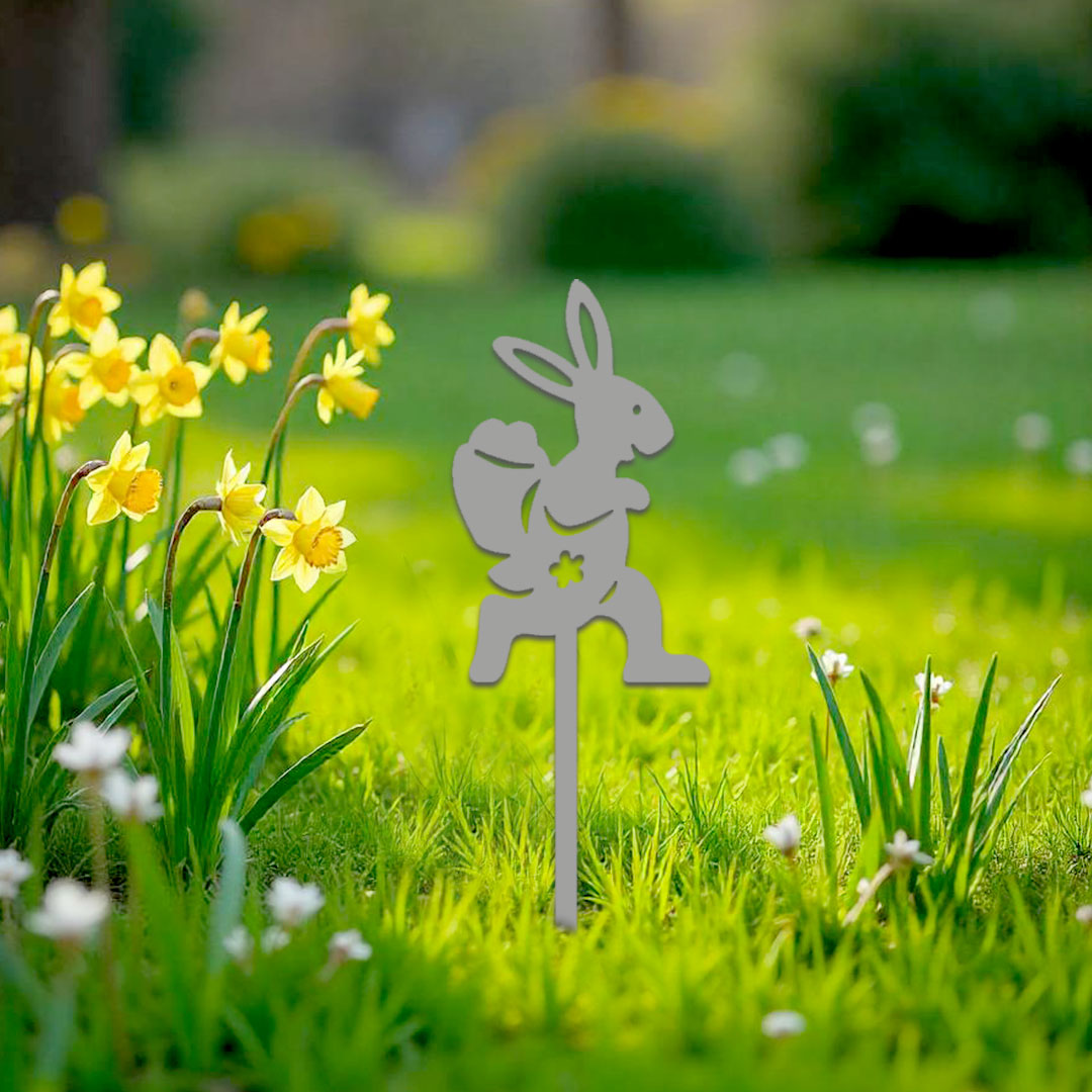 Décoration extérieure à piquer Lapin coureur – Image 2