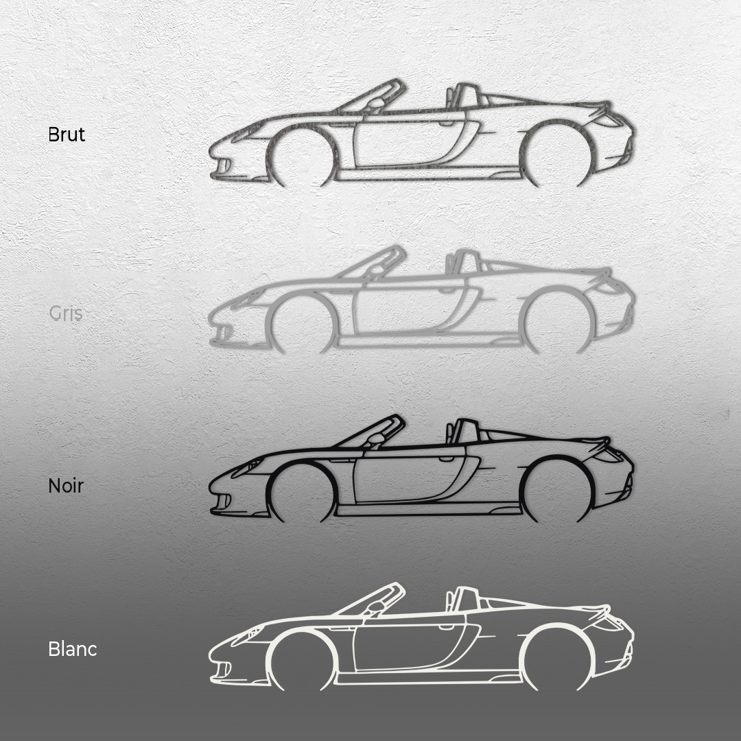 Art mural en métal Porsche Carrera GT – Image 3