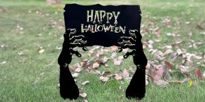 Décorations métal sur mesure pour Halloween à piquer